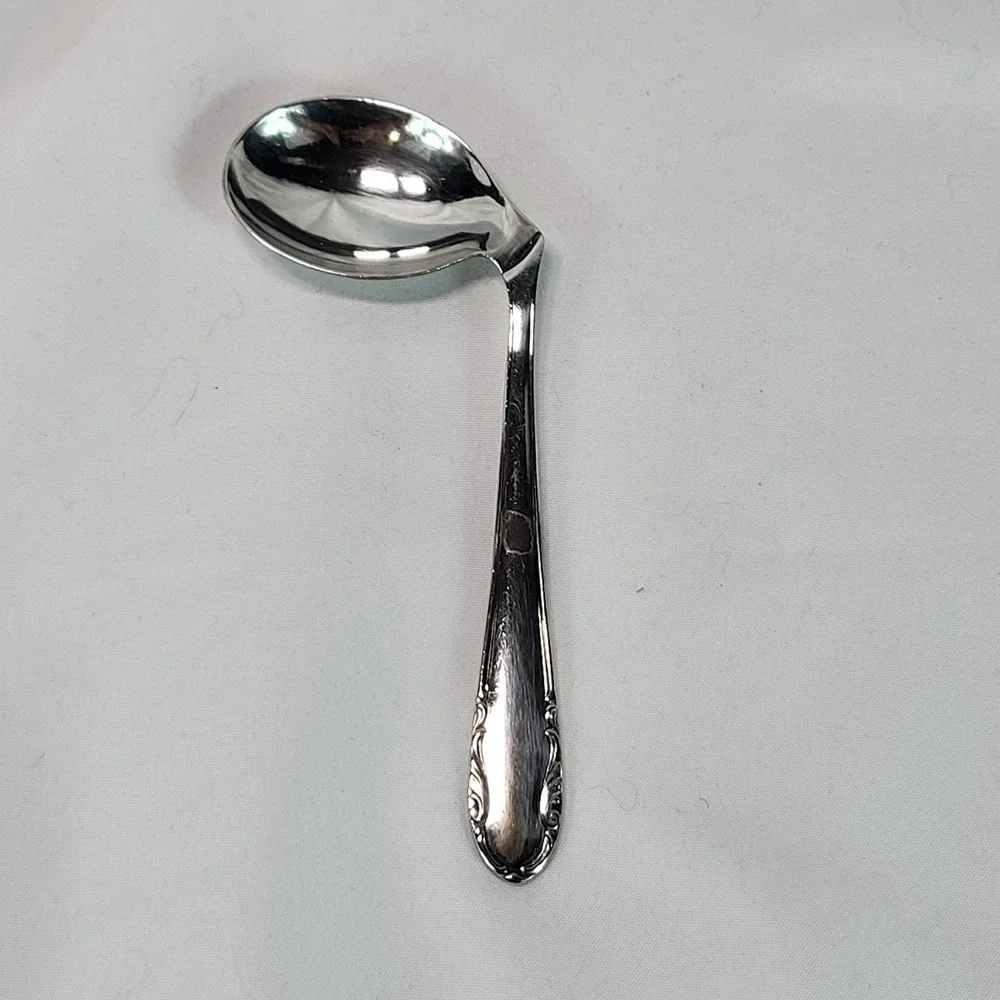 Alpaca Hoka Silver Baby Spoon & Pea Pusher Set w Display Box